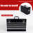 21 - Inch Metal Tool Box With 4 Drawers, Bearing Tracks, Auto Locking, Padding For Portable Multi Function Organizer, Slides Stable Sliding