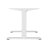 ErgoMax Dual Motor Electric Standing Desk Frame, Height Adjustable Sit Stand Desk Base 24.5”–50”, 3 Memory Controller, Heavy Duty Steel Frame 225 lbs, White (Tabletop Not Included)-17594909