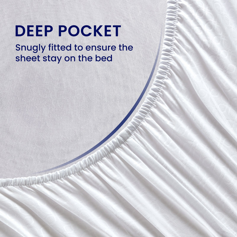 White King Microfiber Deep Pocket Bedding Sheet Set