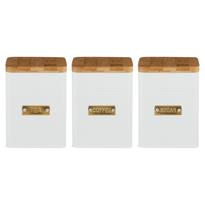 Typhoon Otto Square 3 Piece Coffee, Tea, & Sugar Set