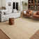 Polly Checkered Straw/Ivory Area Rug