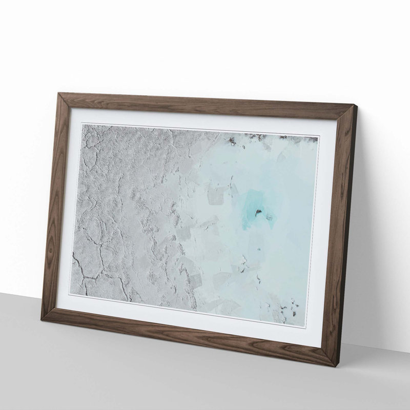 With Your Memories in Abstract - Picture Frame Painting Print, Walnut, 40cm H x 60cm W x 2cm D