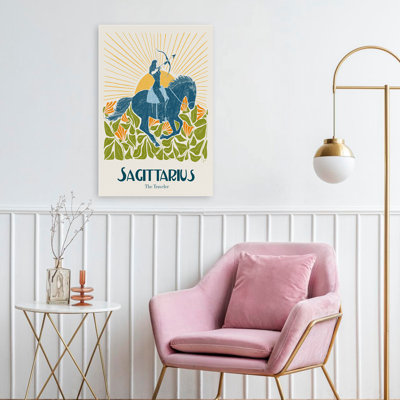 Liz Rome - Sagittaire moderne transitionnel contemporain, art numérique moderne Illustration