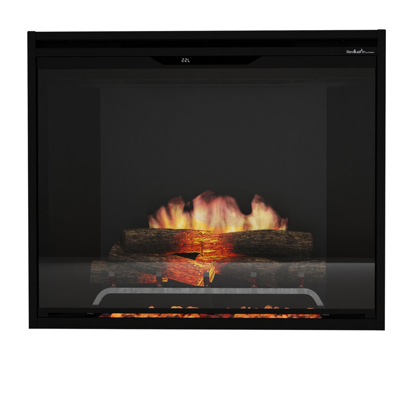 Foyer électrique encastrable 36 po Dimplex, H 31 po x l 37 po x P 12,1 po, Black