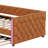 Upholstered Platform Sleeper With Pull-Out Trundle And LED-1239792822