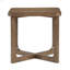 Ensemble de tables basses en bois de style Mid-Century moderne avec base en forme de croix, parfait pour le salon