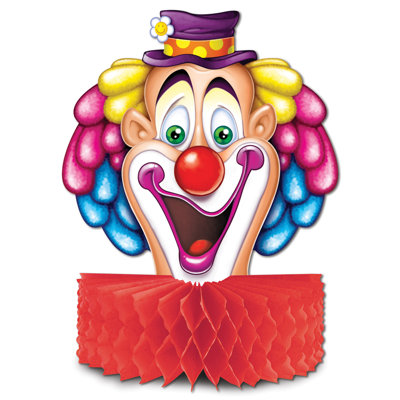 Clown Centerpiece - 10" - Pack of 12