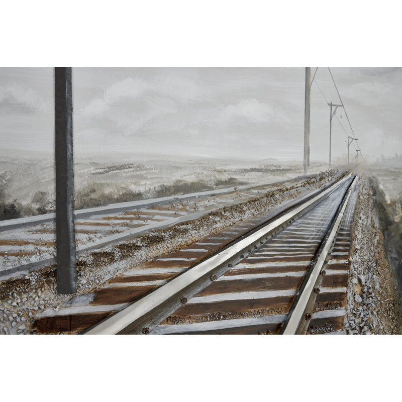 «3D Railroad», reproduction sur bois