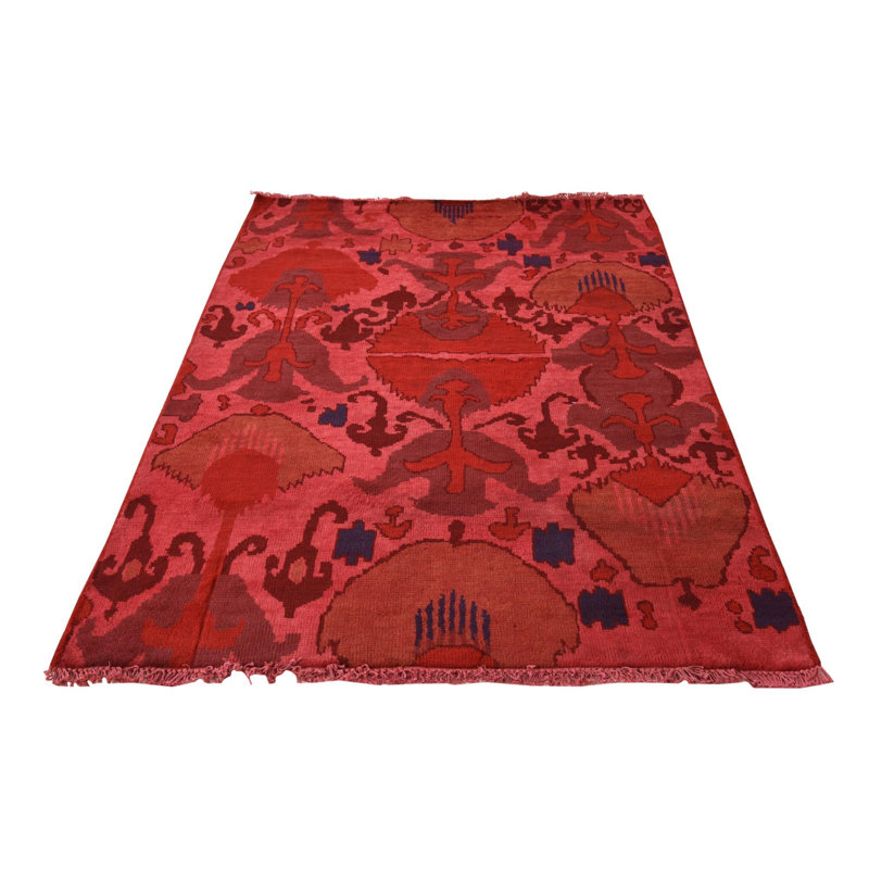 Tapis rose foncé 4 x 6 Pham