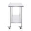 Table de travail portative réglable en acier inoxydable l 24 po x H 40 po VEVOR-100537318