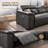 L-Shaped Reclining Sofa Couch With Chaise, Modern Genuine Leather Sectional,Electric Control Sofa Couch With Headrest & Footrest-221169585-201494951-221169584