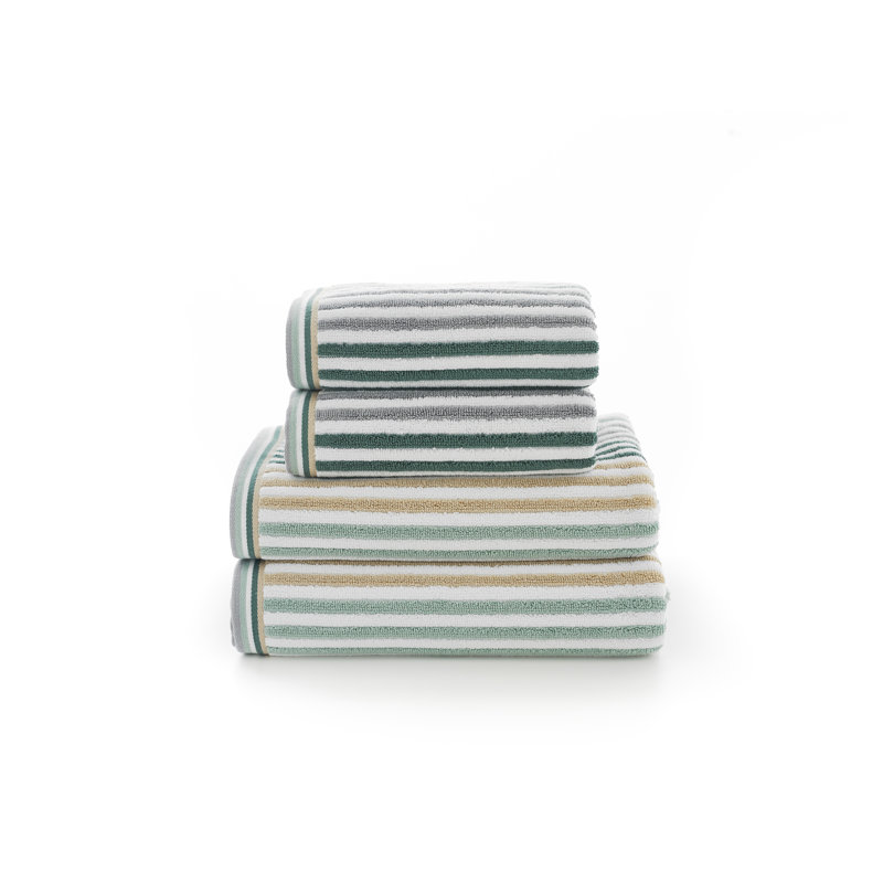 Midweight Jacquard Bath Sheet, Seagrass
