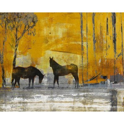 Ochre Field Print by Sofia Fox
