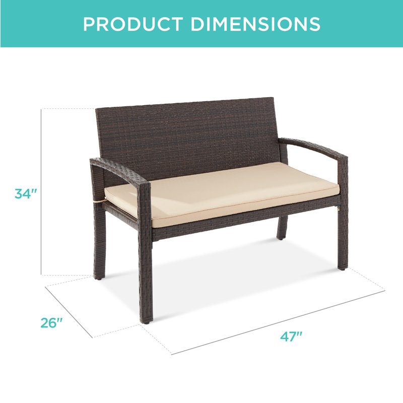 Banc de pique-nique Nethra, Brun, Beige