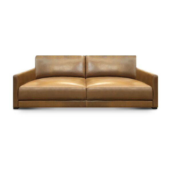 Hello Sofa Home 90'' Leather Sofa | Wayfair