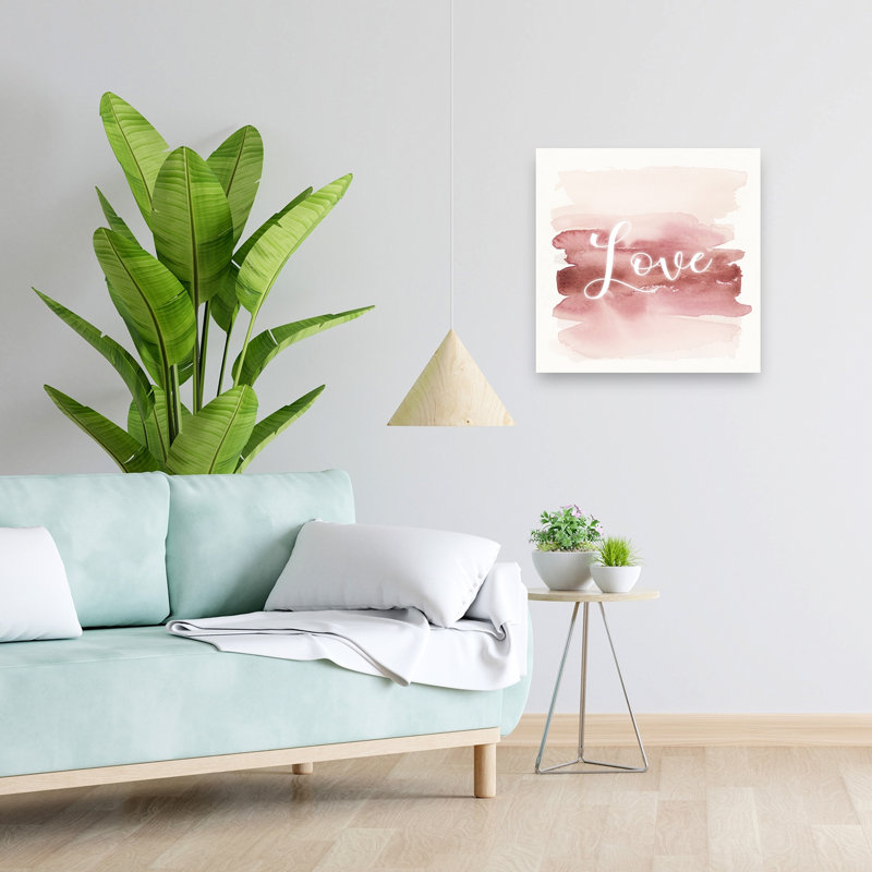 Love Wash - Affiche murale abstraite et élégante minimaliste, H 24 po x l 24 po