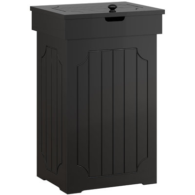 Poubelle de cuisine de 13 gallons, poubelle de recyclage du bois, poubelle autoportante à l'épreuve des chiens, armoire de ferme avec couvercle pour la cuisine de la maison