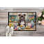 Paillasson de décoration Staffordshire Bull Terrier de Pâques-112770673