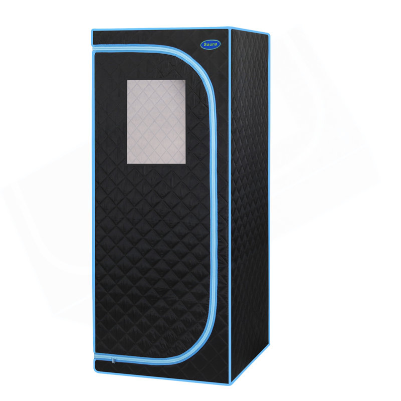 Portable Plus Type Full Size Far Infrared Sauna Tent. Spa, Detox ,Therapy And Relaxation At Home.Larger Space,Stainless Steel Pipes Connector Easy To Install, With FCC Certification