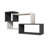 Modern Wall Shelf, White & Anthracite, 35.6 x 20.1 x 7.9 inches | 100% Melamine Coated Particle Board, Thickness: 0.7 inches | Wall-Mounted Design, Stylish Storage Solution for Home & Office, Sleek & Versatile-1479707314
