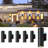 Outdoor Dusk-To-Dawn Sensor Wall Lights - 6-Pack IP65 Waterproof Aluminum Design-454188934