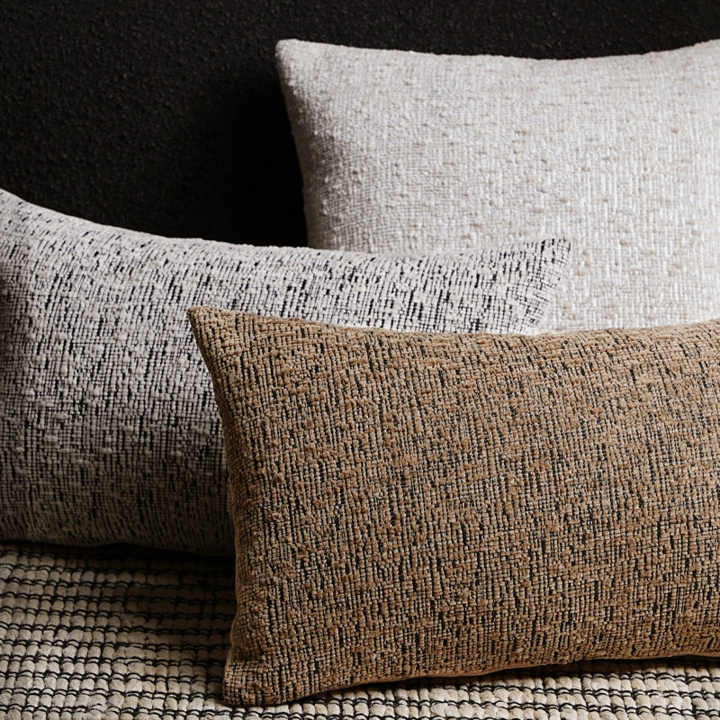 Coussin Modern, Rectangle H 12 po x l 20 po, Brun
