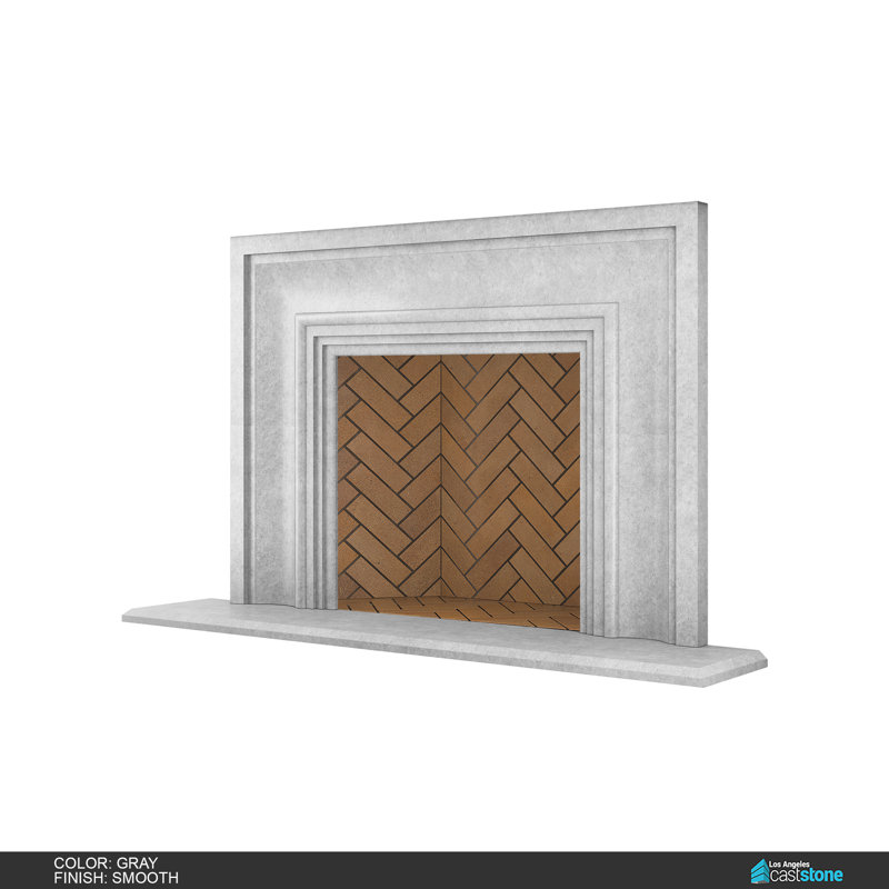 Verona Fireplace Surround, Smooth Gray