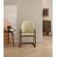 Fauteuil à dossier minimaliste moderne en bois massif