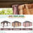 20 Ft. W x 12 Ft. D Steel Patio Gazebo
