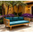 Acacia Wood  Patio Lounge Sofa-1276187728