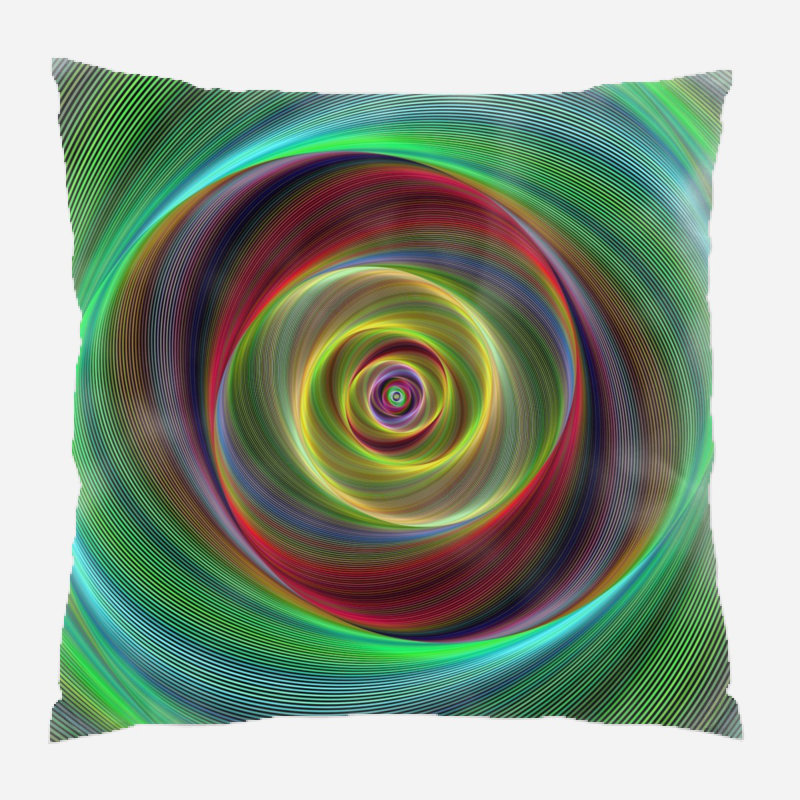 Geometric Microsuede Reversible Throw Pillow