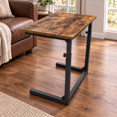 Height Adjustable Sofa Side C Shape Laptop Table