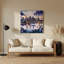 Cities Brisbane Australia Grey Metal Wall Art-1852341535