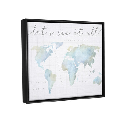 «Let's See It All World Map» par Lil 'Rue, impression