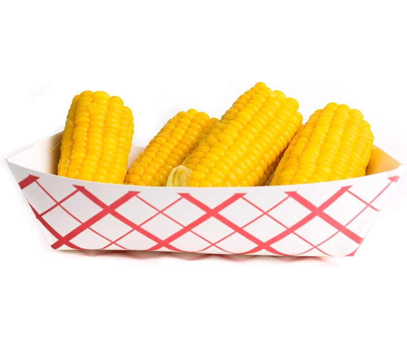 Plateau à nourriture éco-responsable en papier 5 lb - pour pique-niques, carnavals, camping, barbecue et fêtes (500)