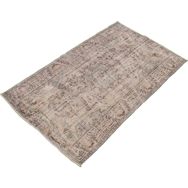 Tapis unique en laine gris New Age 5 pi 4 po x 8 pi 5 po Hawkinson