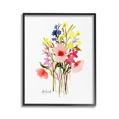 «Bold Cottage Bunches Single Photo Frame» par Alexandria Gilbert Kincaid sur toile