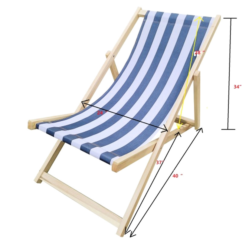 Chaise pliable en bois foncé foncé Populus