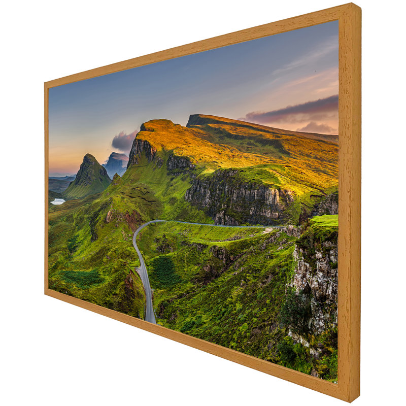 Zettie Single Picture Frame Print, 76cm H x 114cm W x 4cm D, Oak Framed
