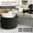 Xxxlarge Blanket Basket 21.7" X 21.7" X 13.8" Woven Storage Baskets Soft Cotton Rope Toy Baskets Storage Kids Decorative Laundry Basket For Home, Perfect For Living Room,-591452054