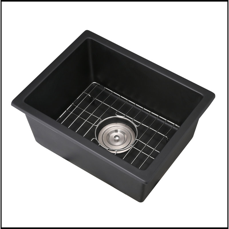 Undermount Bar Sink With Basket Strainer