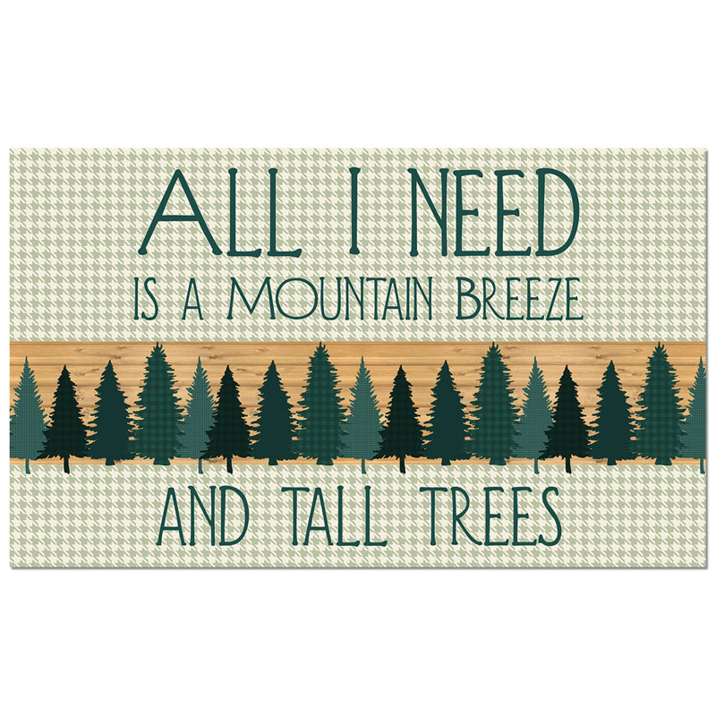 Mountain Breeze Indoor/Outdoor Entryway Floor Mat 29.5" x 17.75"