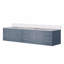 Meuble-lavabo double 84 po X P 22 po D, avec plateau en quartz blanc-766672801