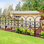 Clôture de jardin décorative 32 po (H) x 10 pi (L) Barrière en métal antirouille pour chien