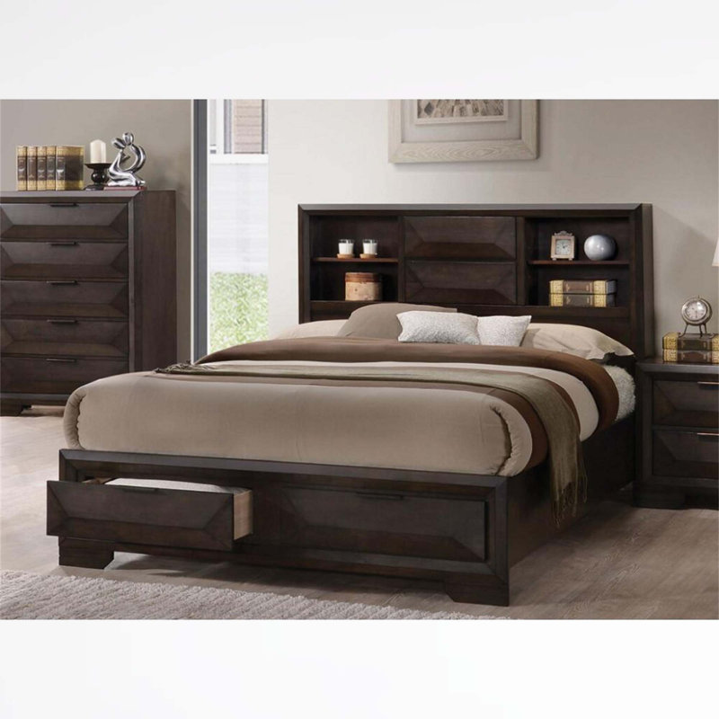 Bookcase Storage Bed, Queen