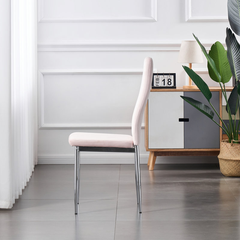 Gabrielle Upholstered Dining Chair, Pink