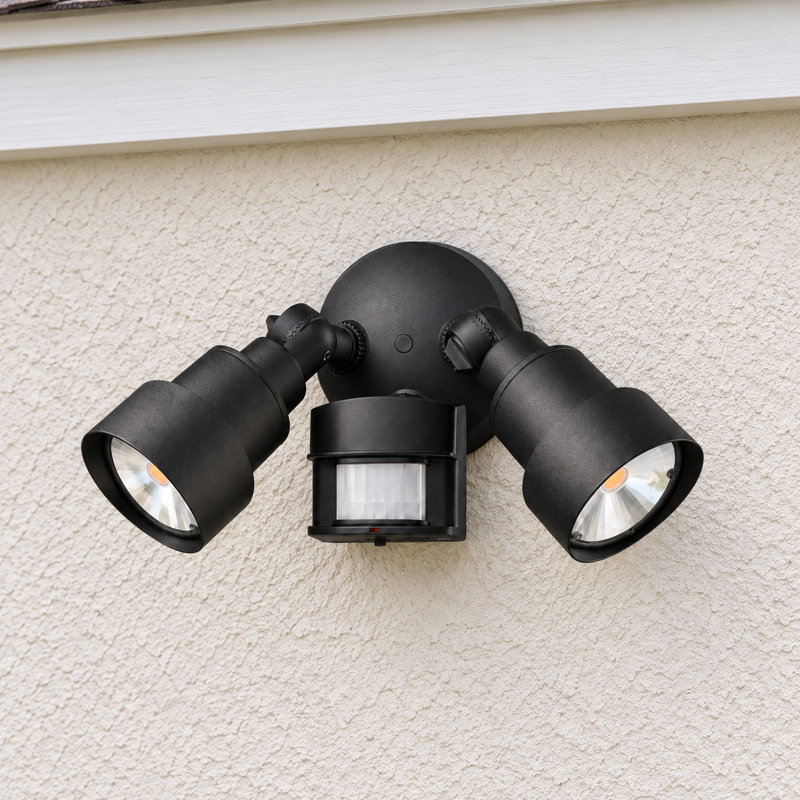 Mckeehan 24-Watt LED Outdoor Security Spot Light with Motion Sensor, Black