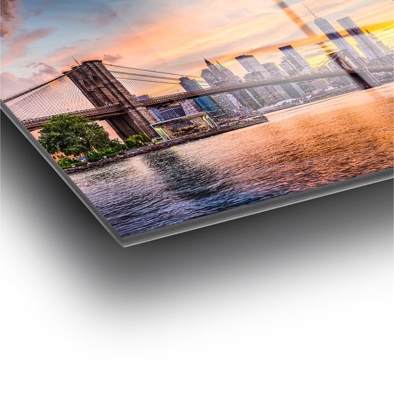 Superbe peinture murale en verre trempé 27,6 po x 39,4 po | 100% verre trempé, épaisseur: 0,16 pouce | Décoration élégante pour le salon ou le bureau, durable et facile à nettoyer, idée de cadeau parfaite