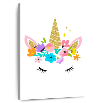 Ashelle Flower Wreath Unicorn