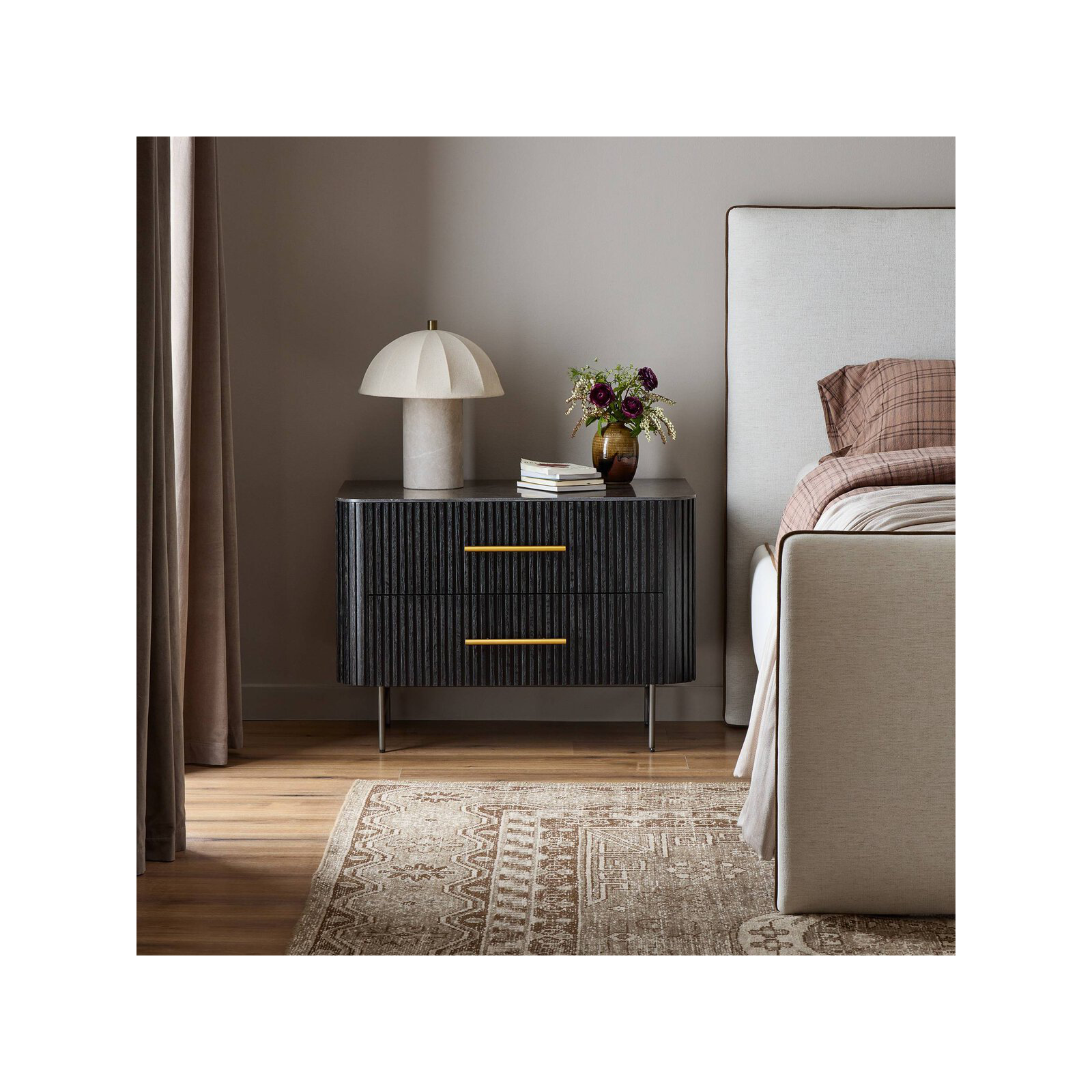 Westlake 2 - Drawer Nightstand, Black